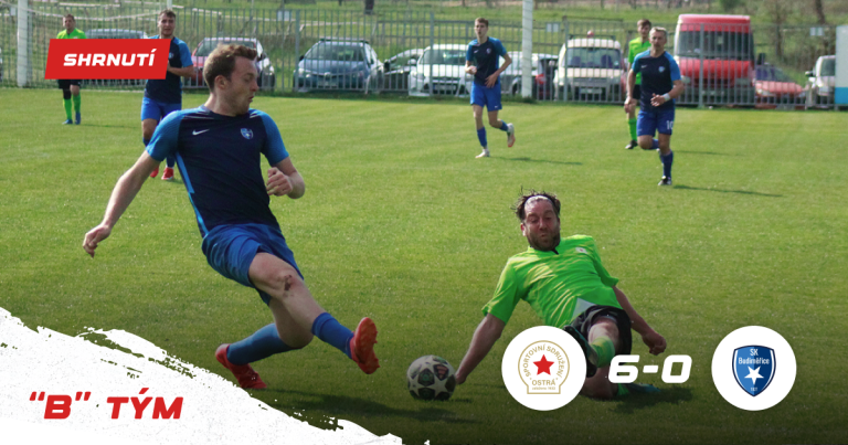 Béčko si vyšláplo na Budiměřice – doma slaví výhru 6:0!