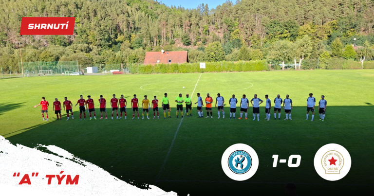 První porážka v sezóně – v Kácově jsme padli smolně 1:0