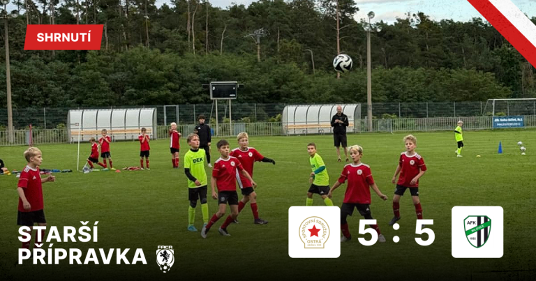 Starší přípravka remizovala s Milovicemi 5:5