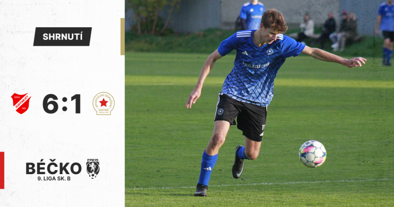 Béčko v derby nestačilo na Kostomlaty a odjíždí s porážkou 6:1