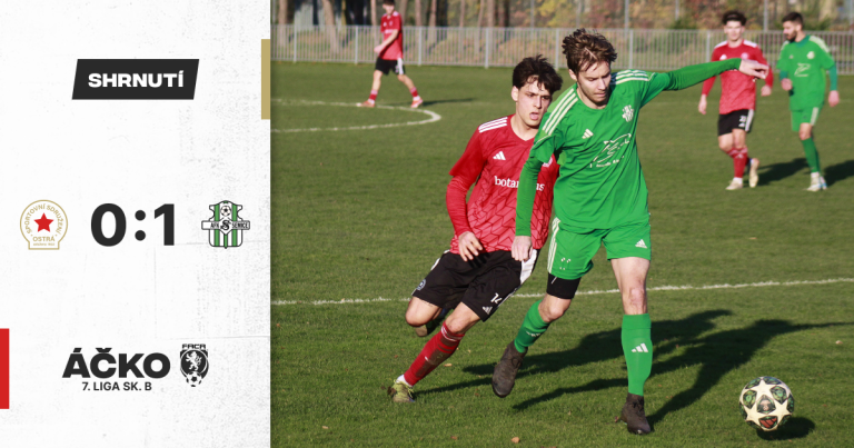 Áčko zakončilo podzim porážkou v derby se Semicemi